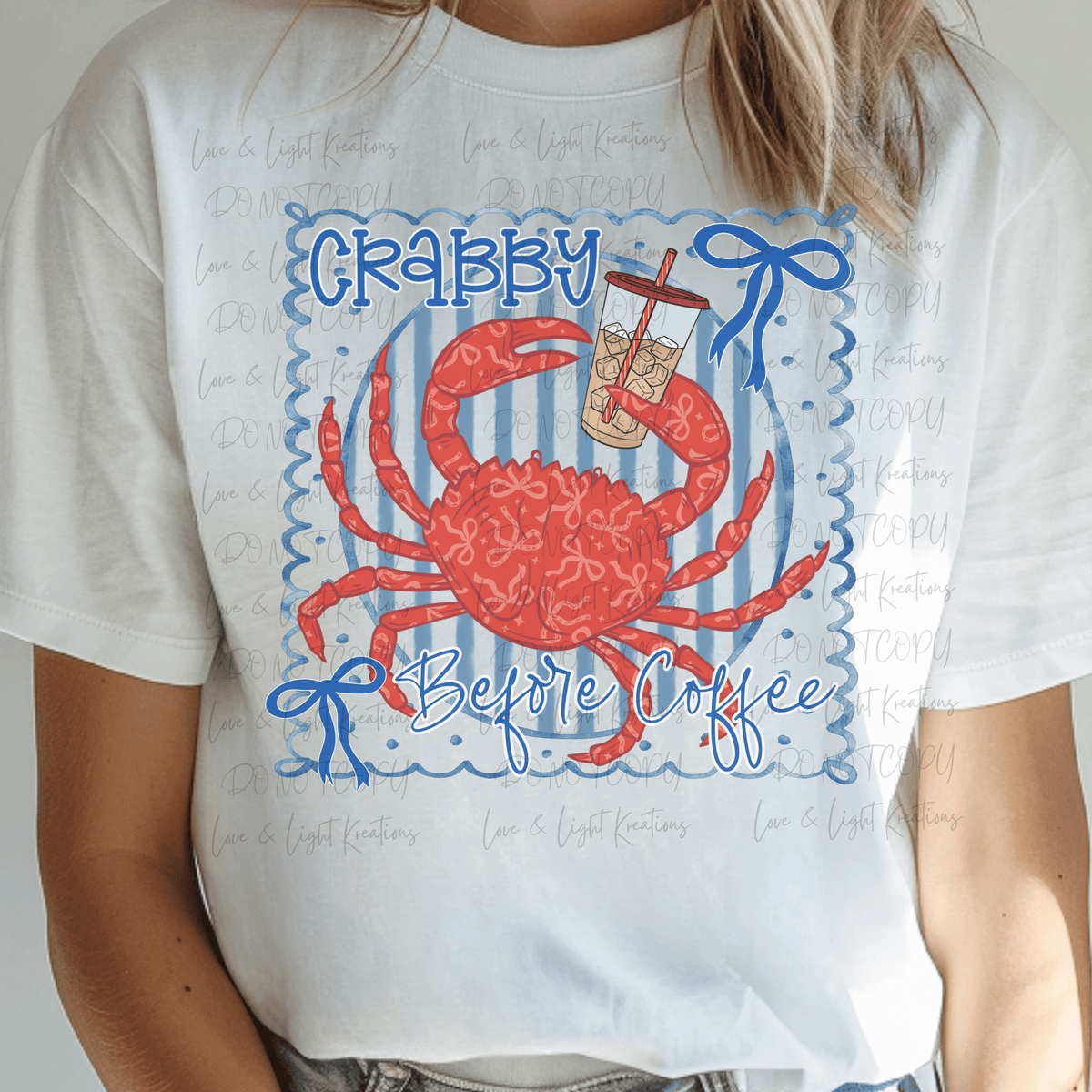 Preppy Crabby Before Coffee with Crab and Iced Coffee