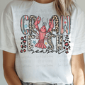 Preppy Crawfish Season with Leopard Print and Stripes