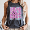 Preppy Give Grace Pink with Dots and Blue Stripes