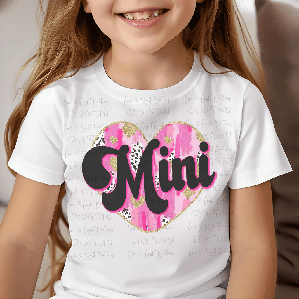 Preppy Heart Paintstroke Heart Mini