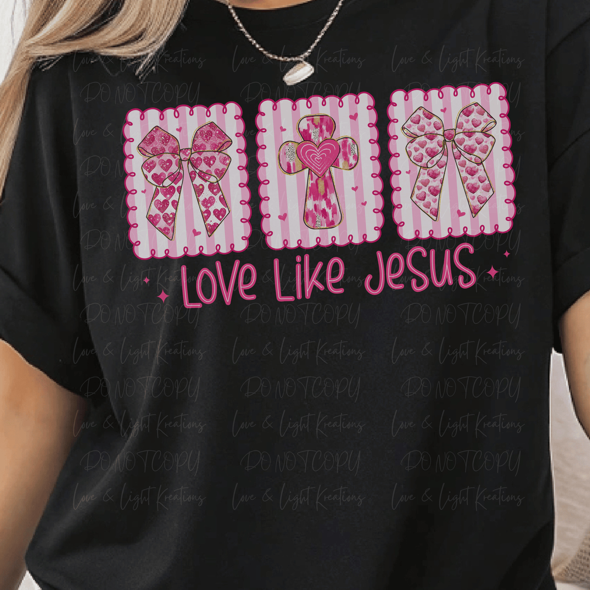 Preppy Love Like Jesus Stamps