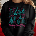Preppy Merry Christmas Trees Doodles