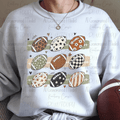 Preppy Paint Stroke Footballs
