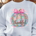Preppy Paint Stroke Thankful Pumpkin