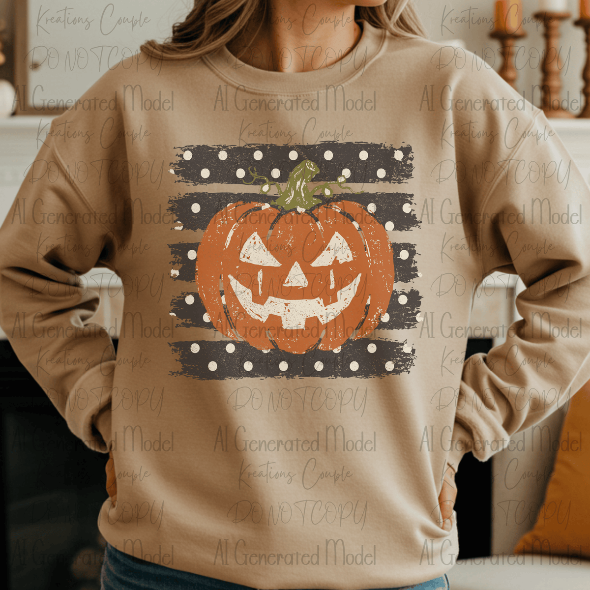 Preppy Polka Dot Stripped Pumpkins