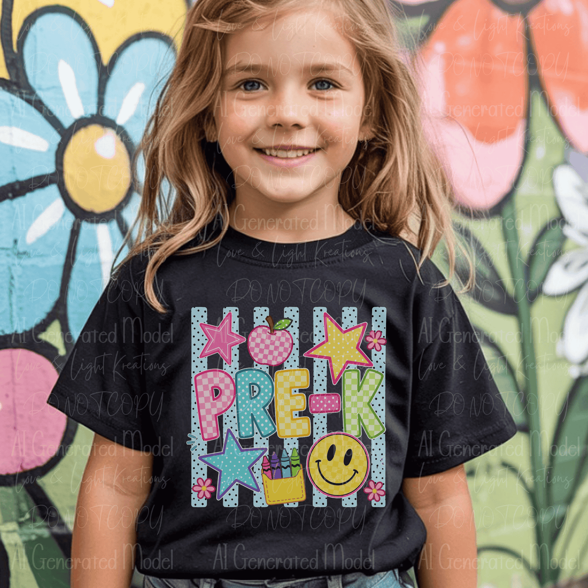 Preppy Pre-K Blue Polka Dot Stripes