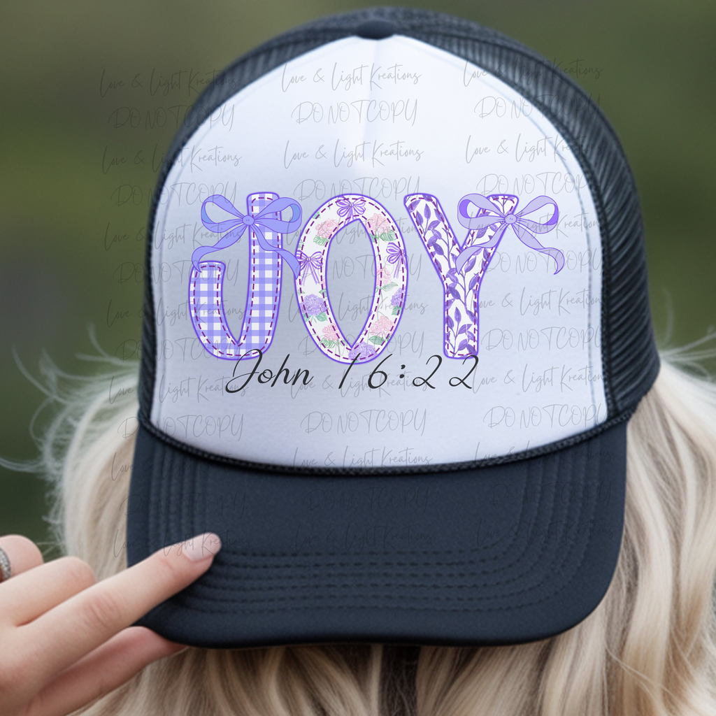 Preppy Purple Patchwork Joy