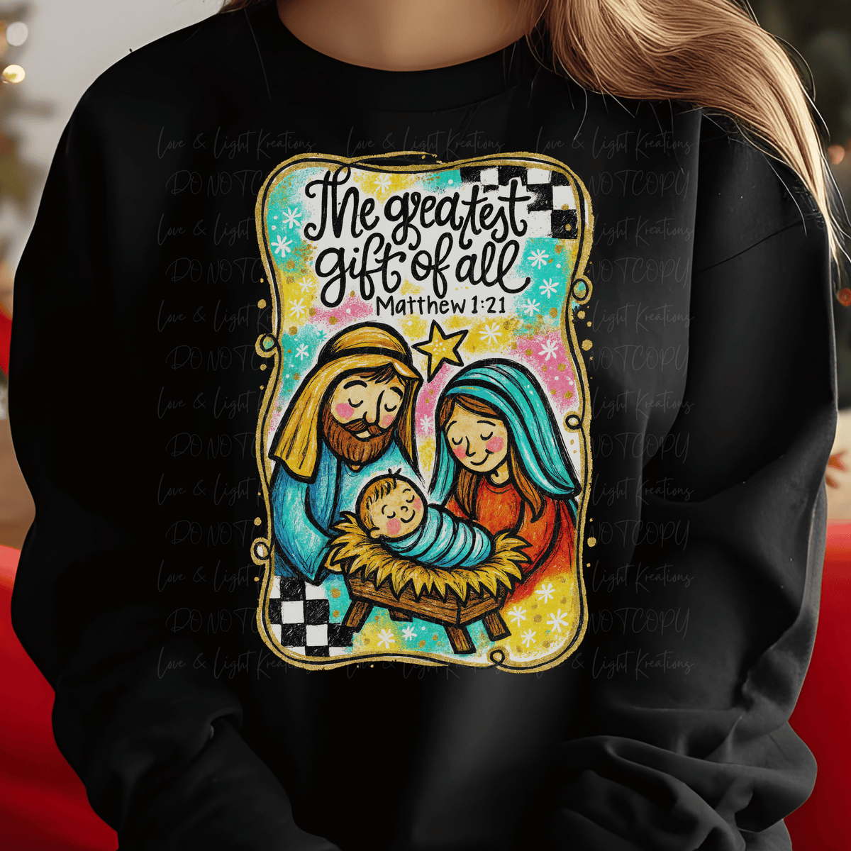 Preppy Retro Nativity Stamp