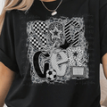 Preppy Soccer in Black and White Patterned