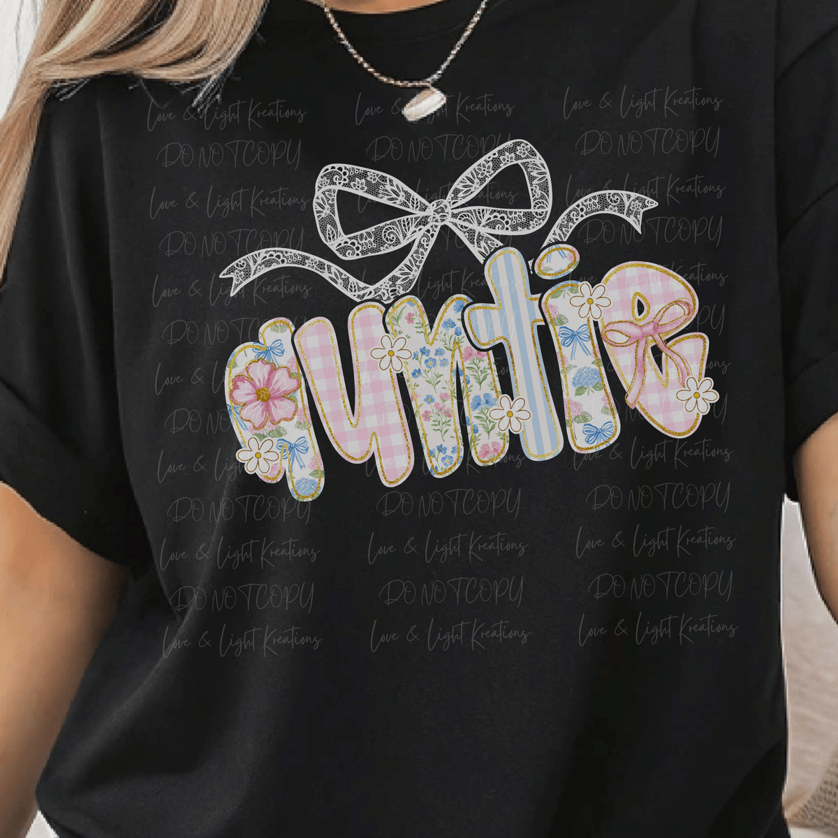 Preppy Spring Patterned Auntie with Bow