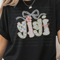 Preppy Spring Patterned Gigi with Bow