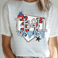 Preppy T-ball Mama Baseball Home Plate