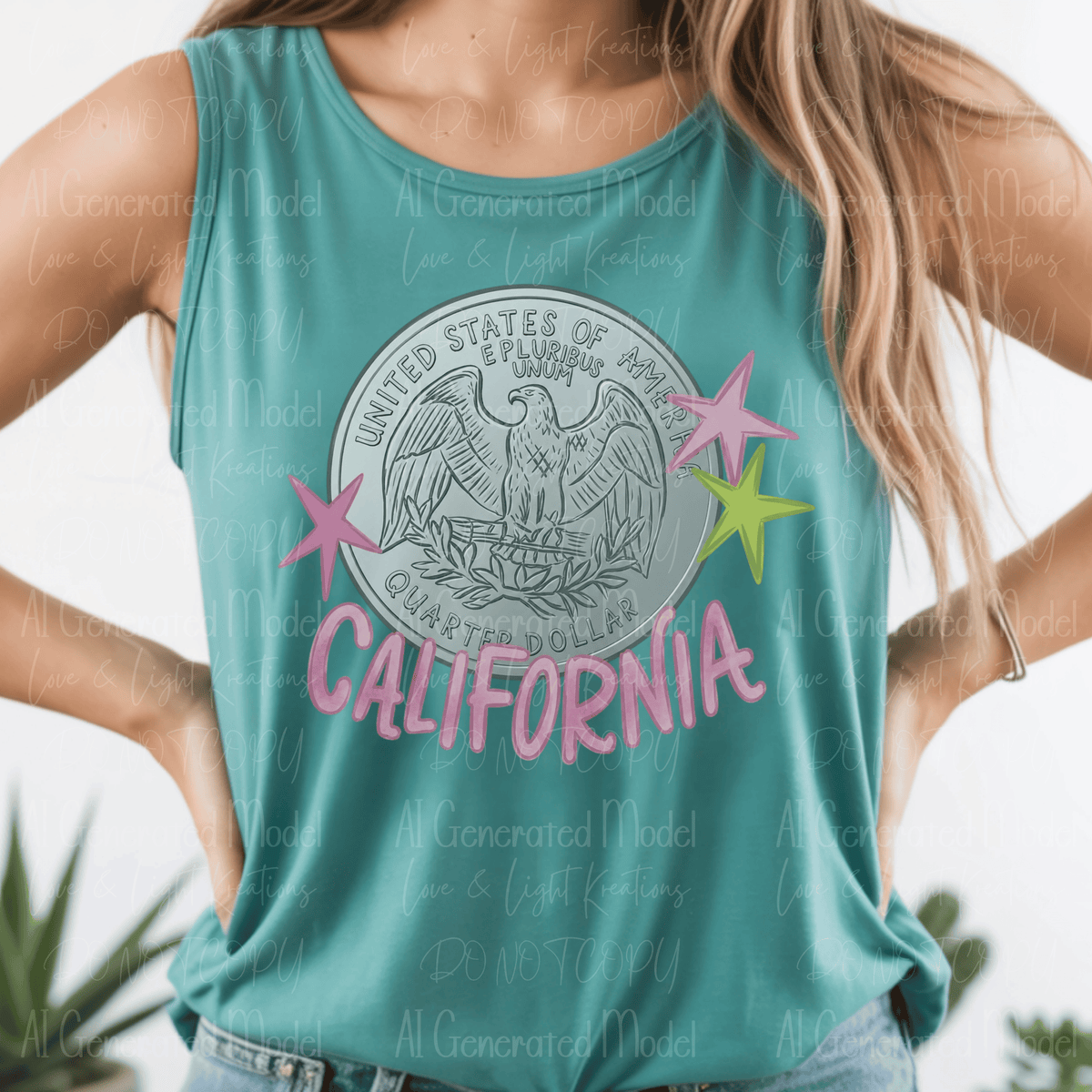 Preppy Tails California with Stars