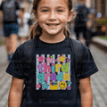 Preppy Third Grade Blue Polka Dot Stripes