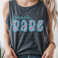 Preppy Turquoise Beach Babe with Florals