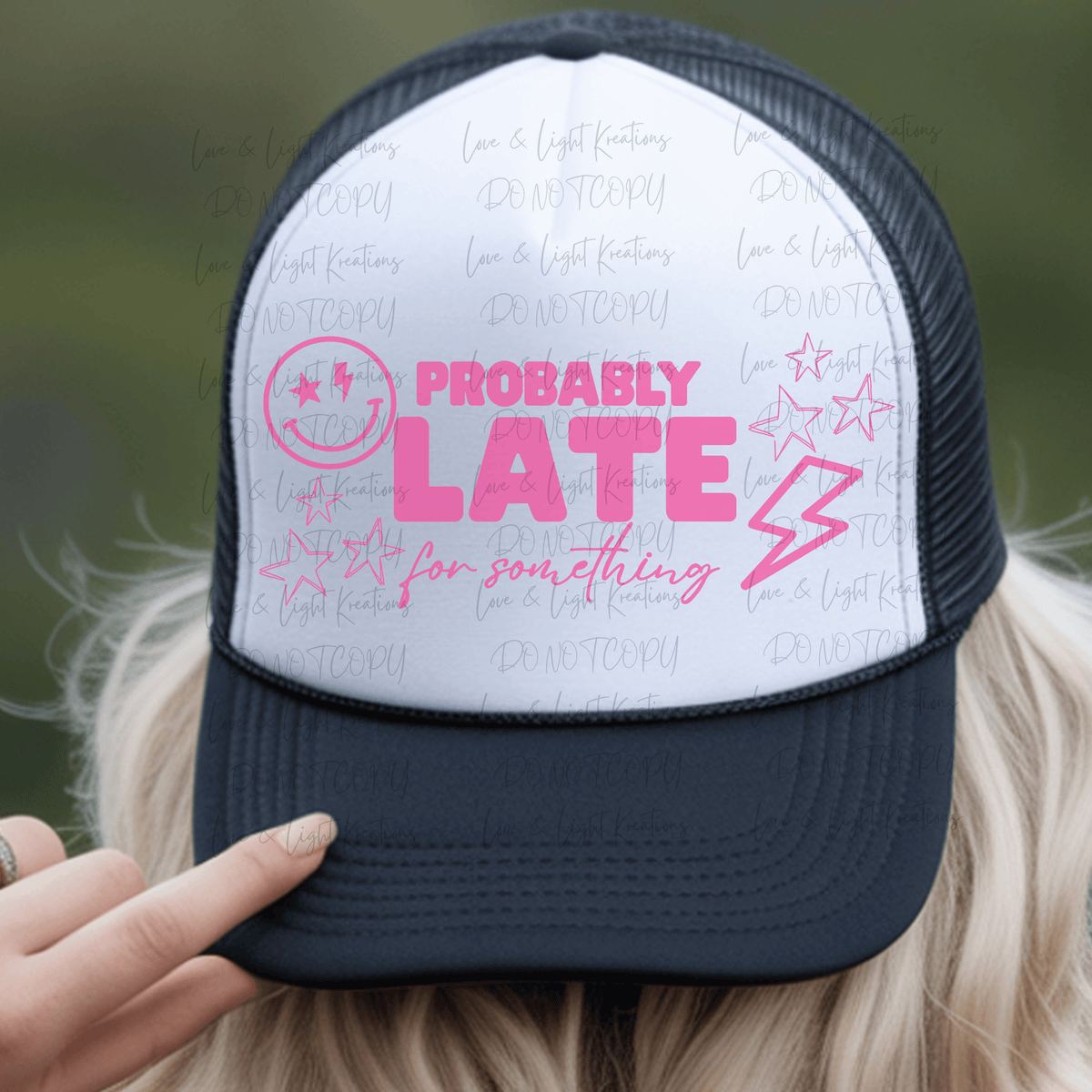 Probably Late for Something in Pink