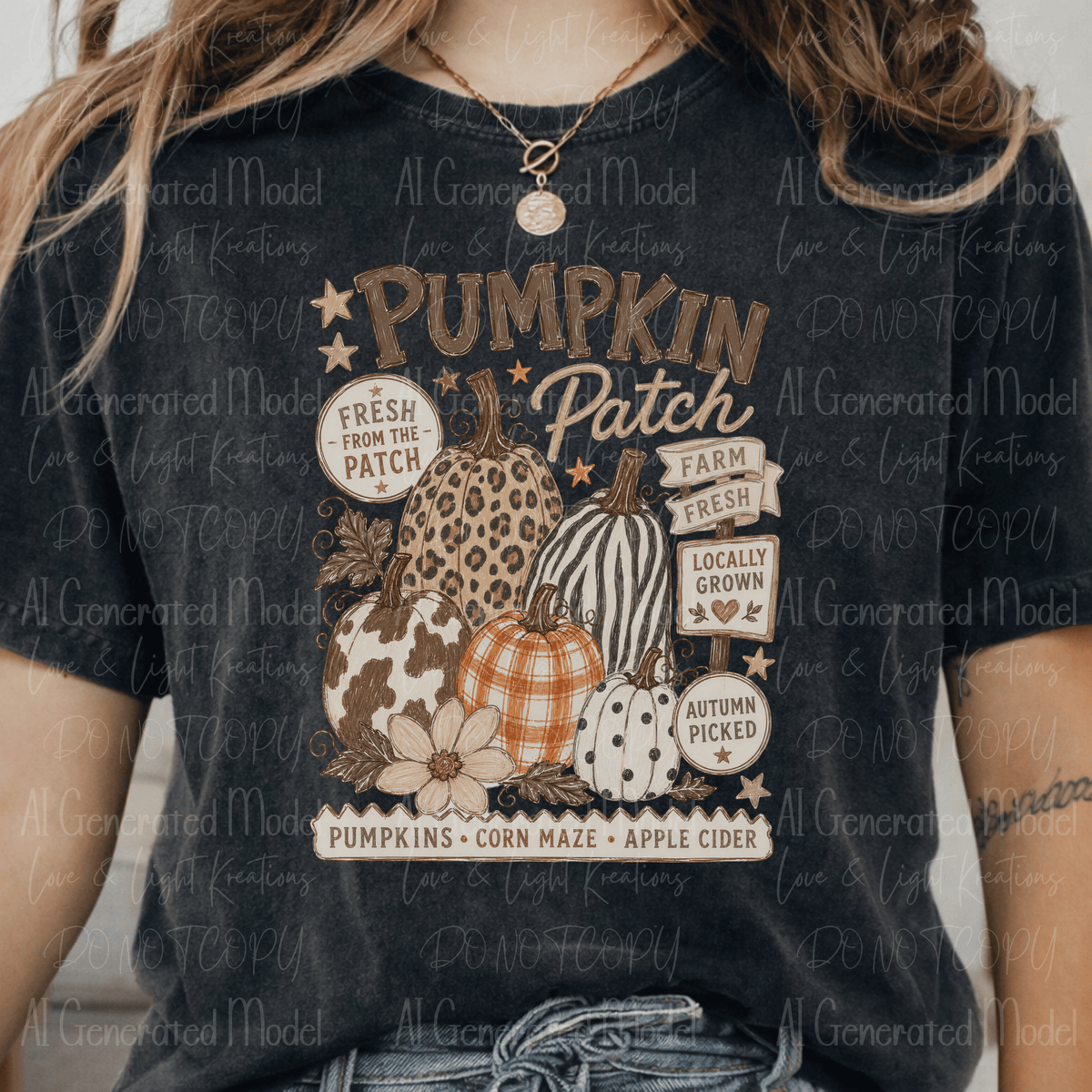 Pumpkin Patch Fall Pattern Pumpkins