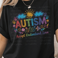 Rainbow Autism Accept Understand Love