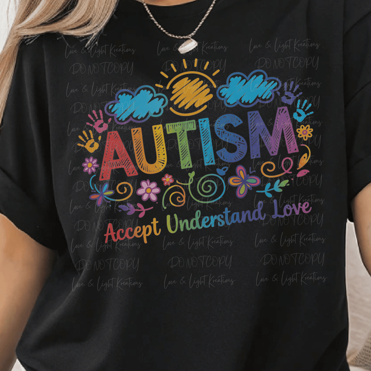Rainbow Autism Accept Understand Love