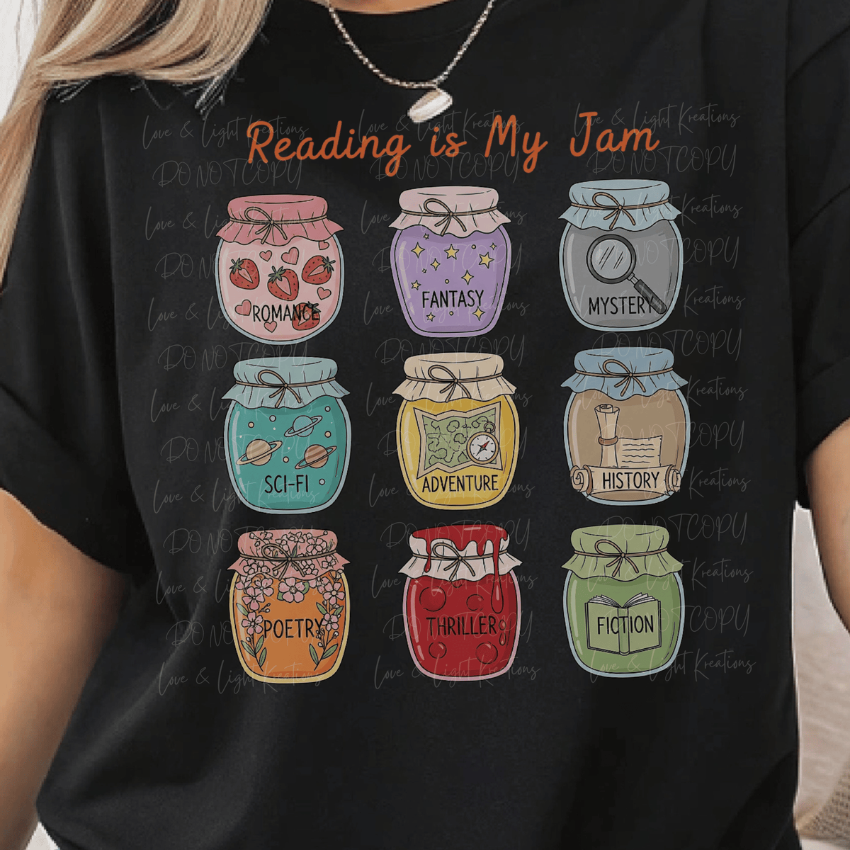 Reading is my Jam with Jam Jar Book Genres