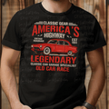 Red Car America's Highway Old Car Race