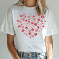 Red Paw Prints Heart