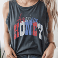 Red, White, and Blue American Honey with Stars