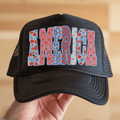 Red, White, and Blue Patterned America