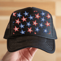 Red, White and Blue Hat Background