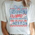 Red and Blue Checkered Suspect Claims Sportsmanship Yells at Ump