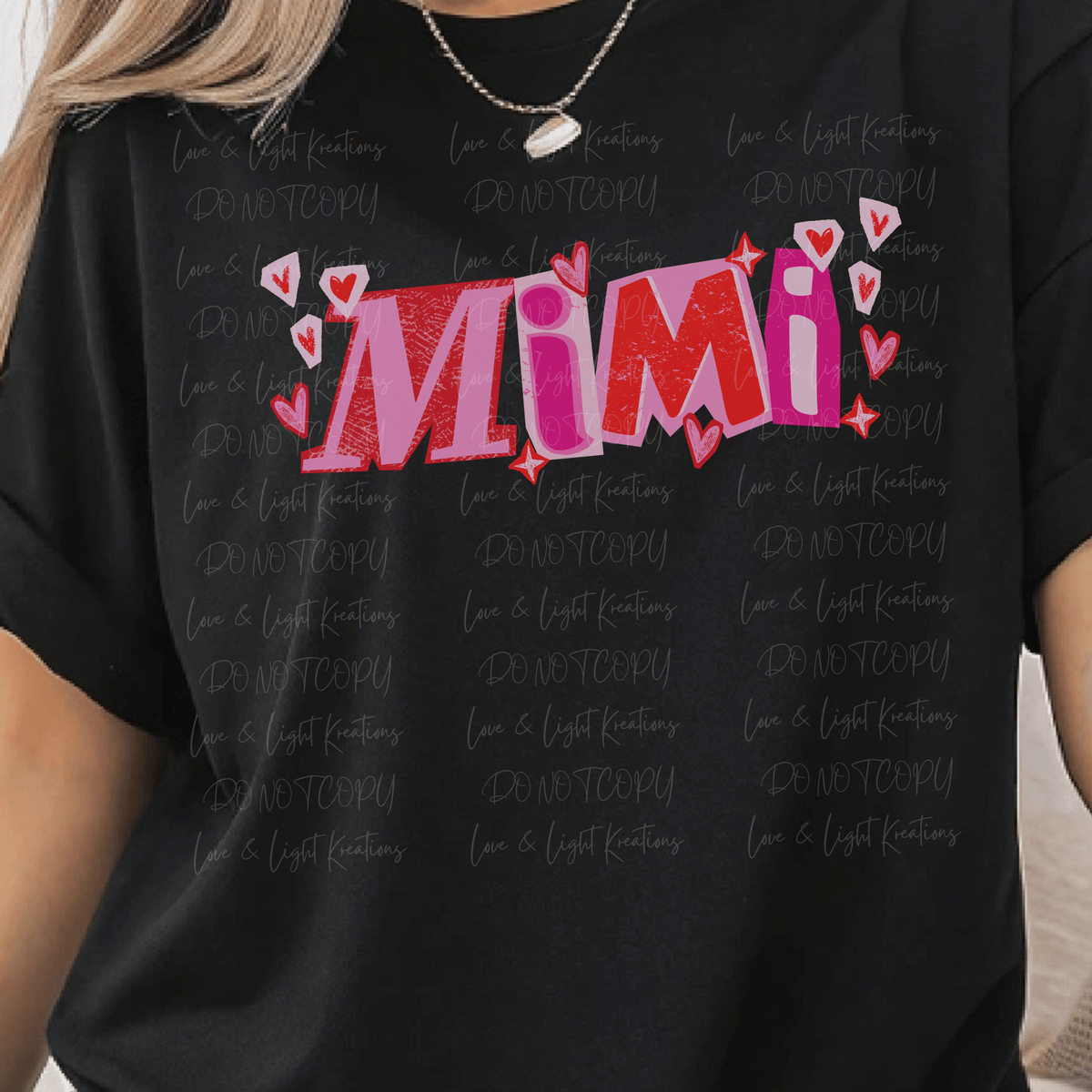 Red and Pink Mimi Magazine Letter