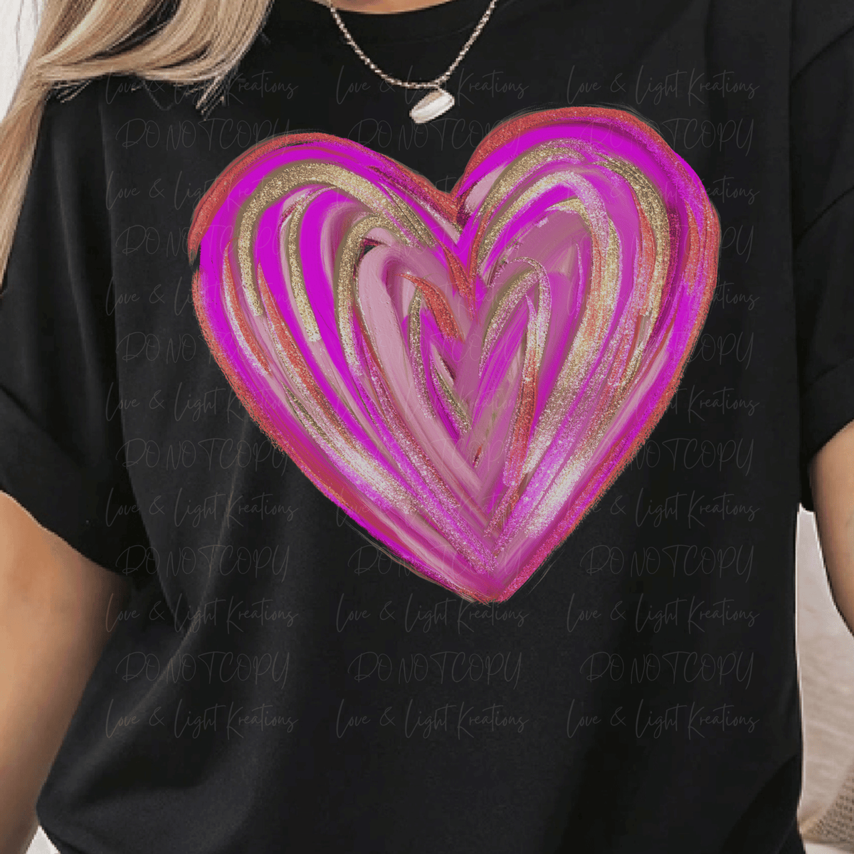 Red and Purple Faux Glitter Heart