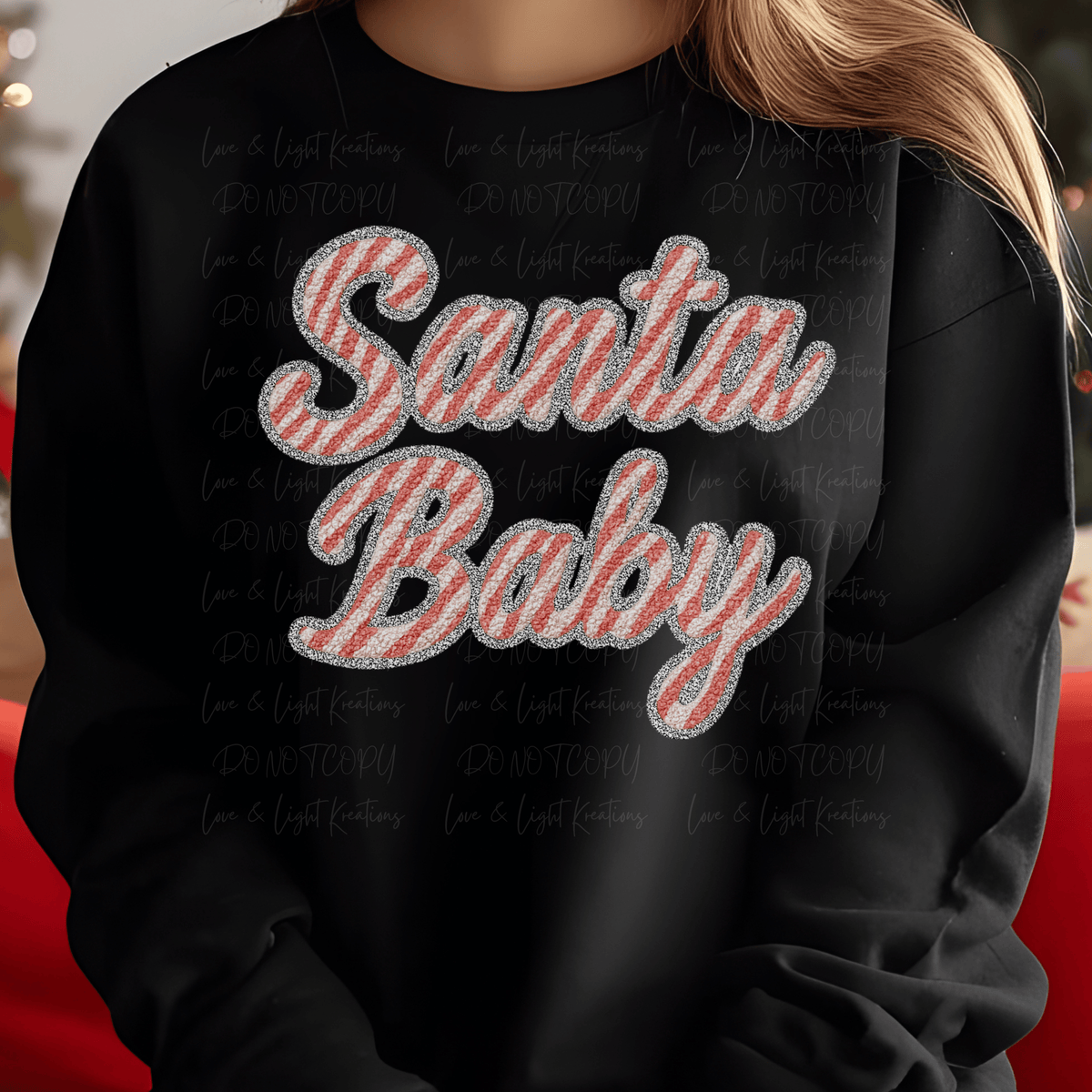 Red and White Striped Santa Baby