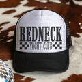 Redneck Yacht Club Checker Black