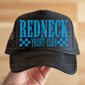 Redneck Yacht Club Checker Blue