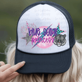 Retro Blue Collar Princess with Checkered