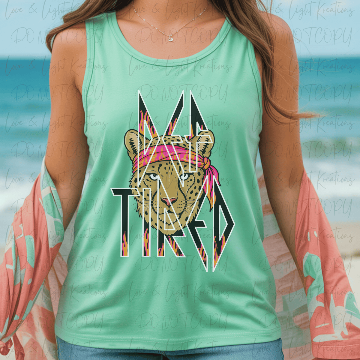 Retro Def Tired Leopard