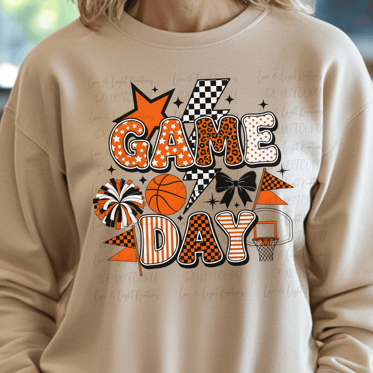 Retro Game Day Basketball