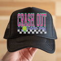 Retro Neon Crash Out Kinda Day with Checkered