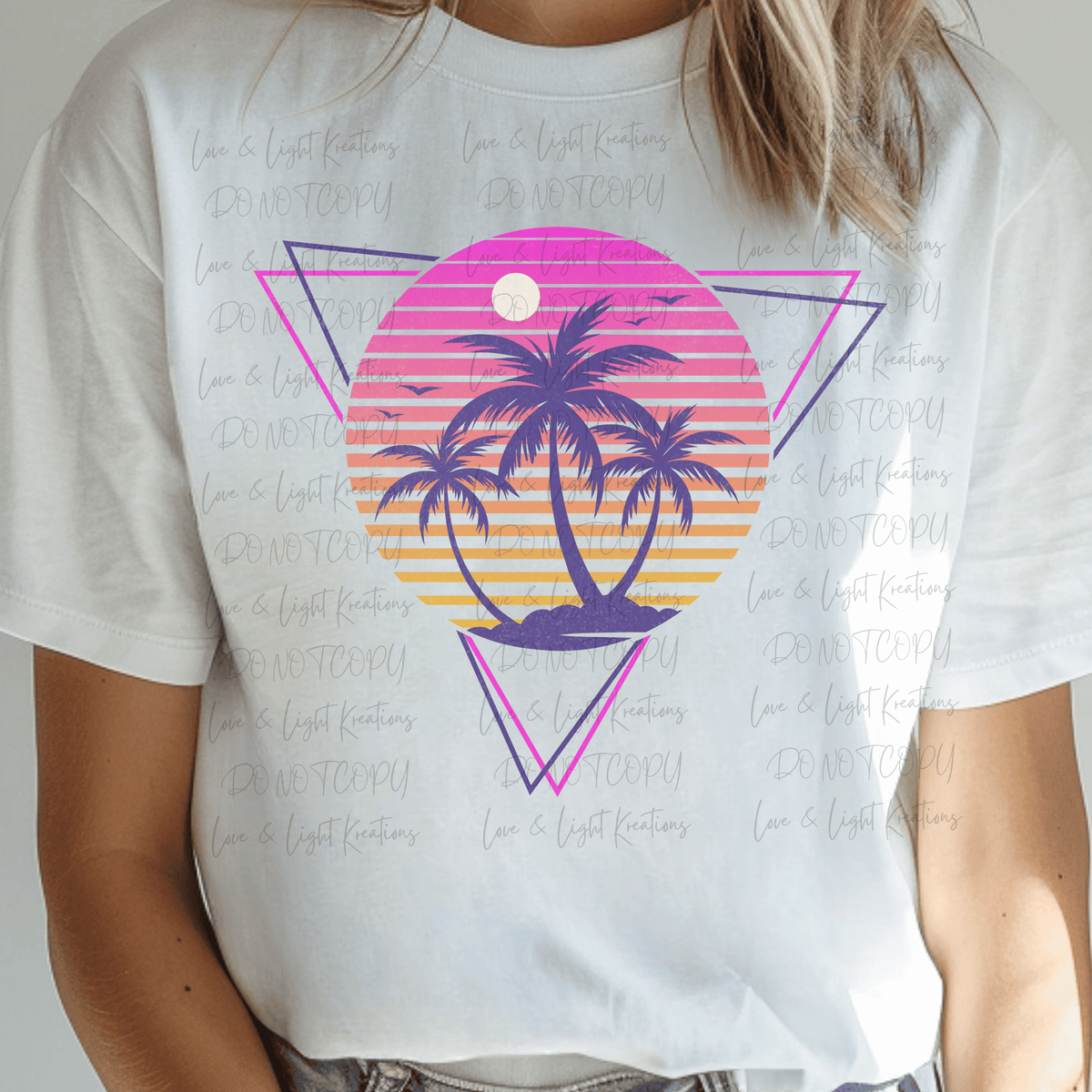 Retro Neon Palm Trees