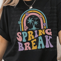 Retro Pastel Spring Break with Flowers