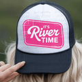 Retro Pink It's River Time Sign