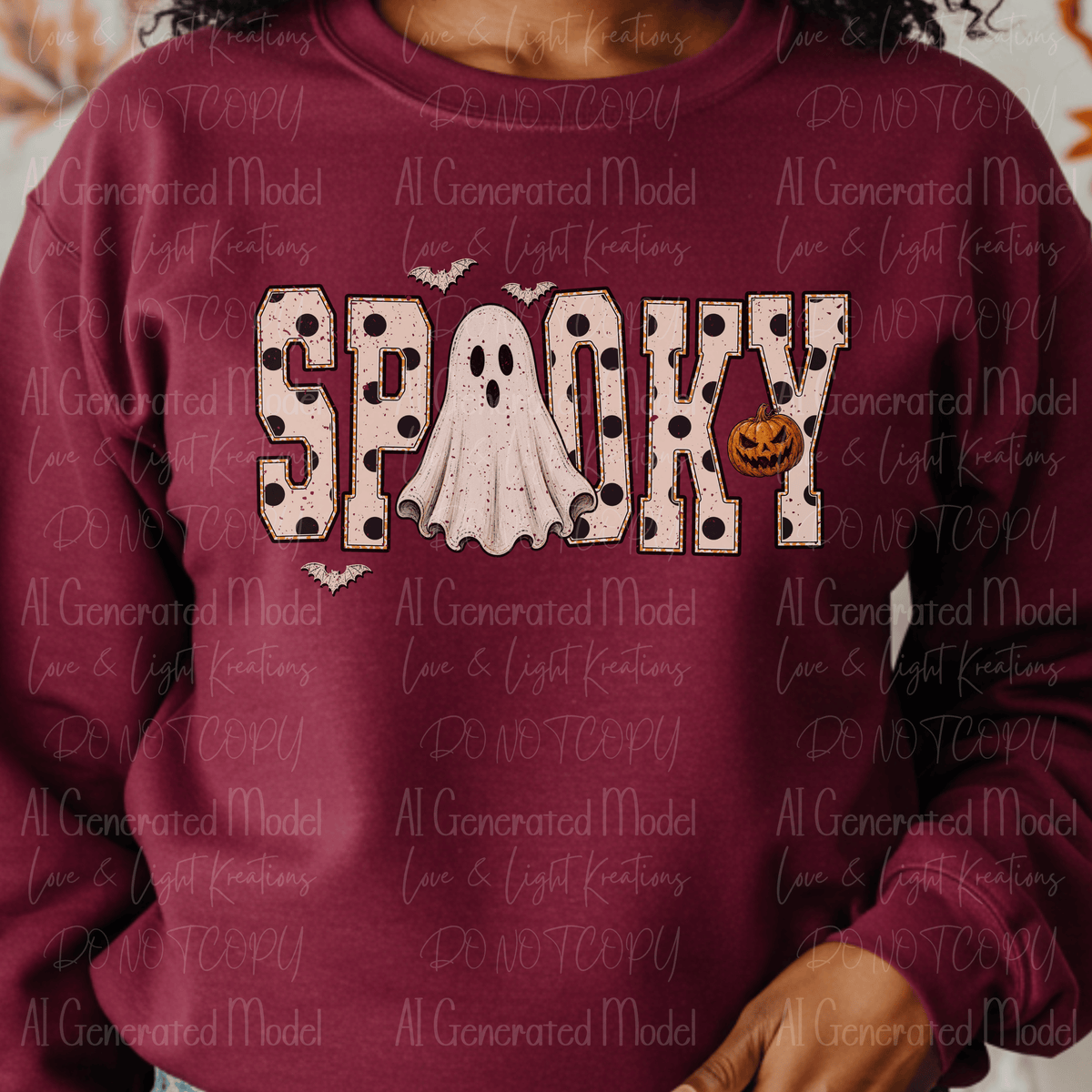 Retro Preppy Retro Spooky White Dots