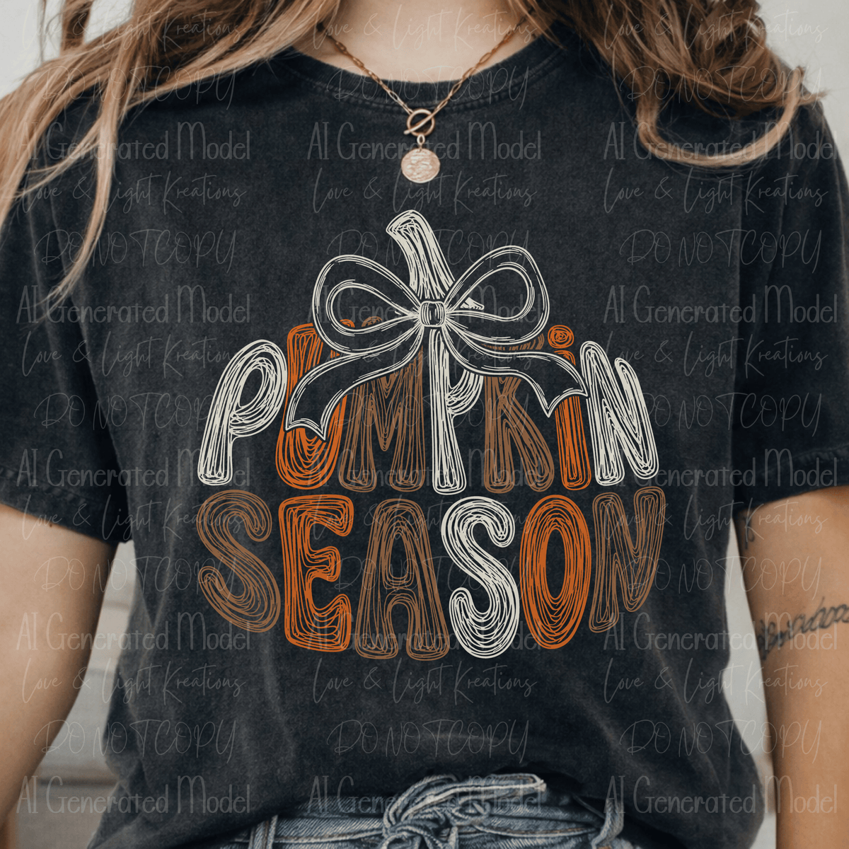 Retro Pumpkin Season with Coquette Bow