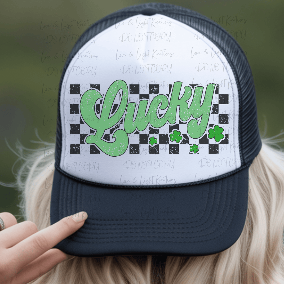 Retro St Patrick's Luck with Checkered
