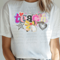 Retro Teach with Pencil Coquette Bow