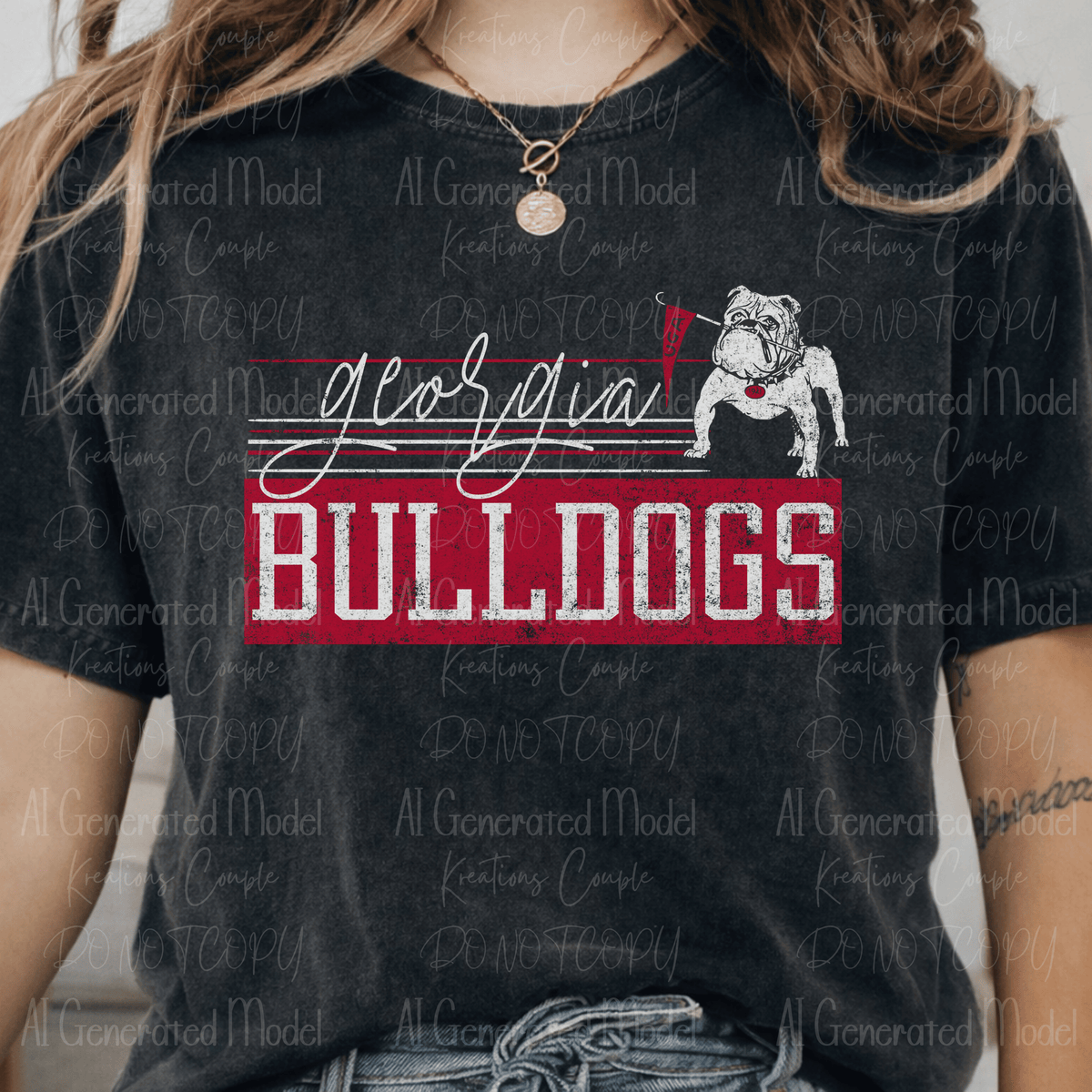 Retro Vibes Bulldogs Red