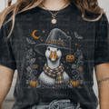 Retro Vintage Halloween Halftone Goose