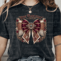 Ride Fearlessly Burgundy and Turquoise Bow