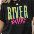 River Babe with Bright Colored Fonts